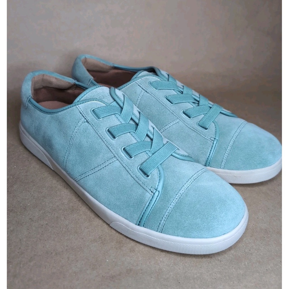 Vionic Women's 10 Jean Suede Water Resistant Blue Women's Sneakers Slip On